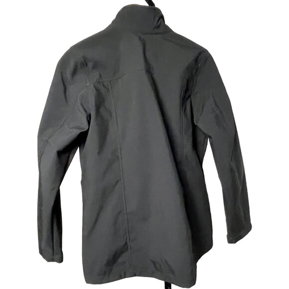 Justice League Black Elevate Jacket Large Full Zip Fleece Lined Shell Logo Patch - Picture 2 of 5